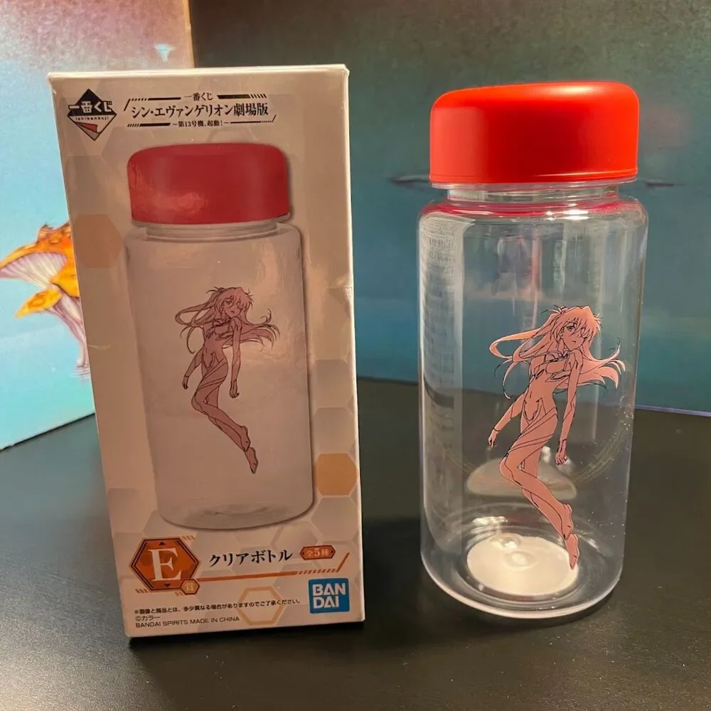 Evangelion Asuka Illustrious Mystery Water Bottle 350ml Ichiban Kuji Bandai